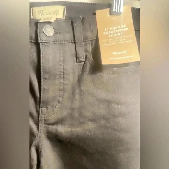 NWT Madewell 9 Mid-Rise Roadtripper stretch Skinny Jeans in  Bennett Wash 26 - Picture 4 of 4